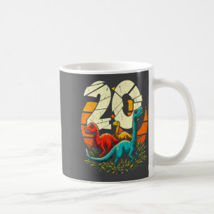 20th Birthday Trex Dinosaur 20 Year Old Boy Girl Coffee Mug