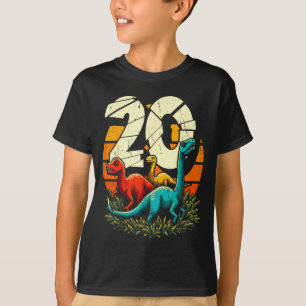 20th Birthday Trex Dinosaur 20 Year Old Boy Girl  T-Shirt