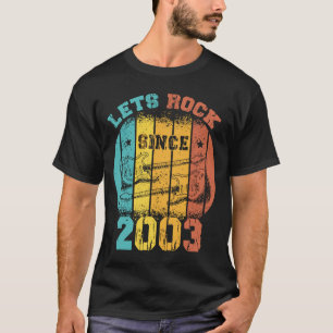 20th Birthday Vintage 2003 Retro 20 Years old Guit T-Shirt