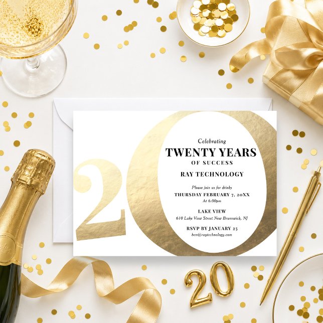 20th Business Anniversary Invitation (Creator Uploaded)