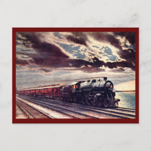 20th Century Limited Leaving Chicago 1909 Vintage Postcard