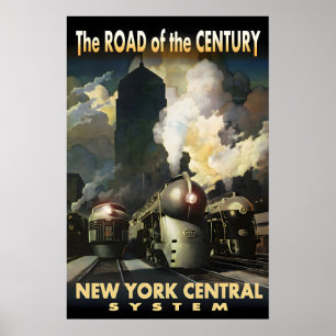 20th CENTURY New York Central System New Retro Poster