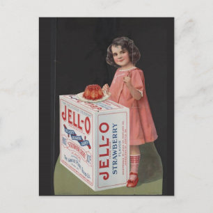 20TH CENTURY POSTER ART JELLO GIRL POSTCARD