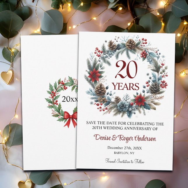 20th China Wedding Anniversary Winter Save The Date (Creator Uploaded)