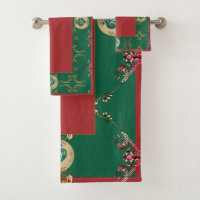 20th Emerald/Any Wedding Anniversary Bath Towel S