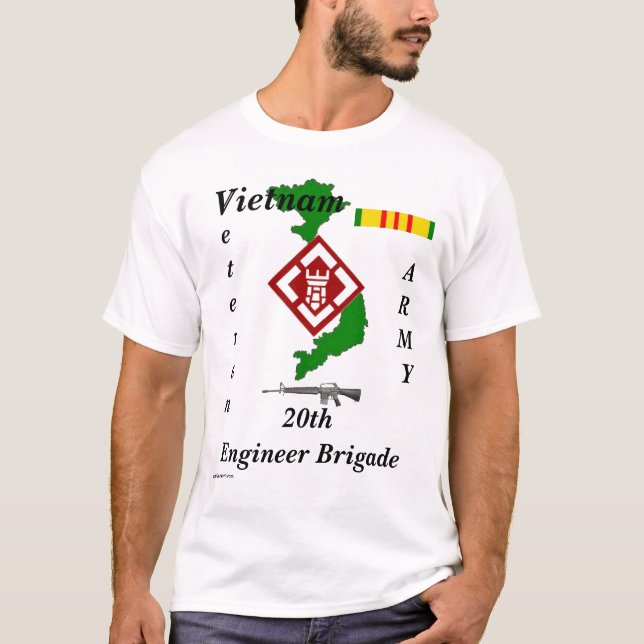 20th Engineer BDE-W T-Shirt (Front)
