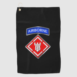 20th Engineer Brigade Customised Patch Golf Towel