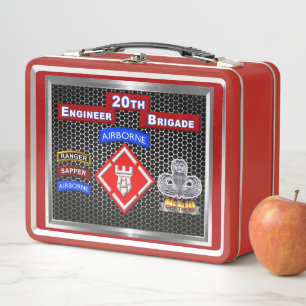 20th Engineer Brigade Metal Lunch Box