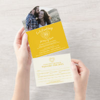 20th Golden Diamond wedding anniversary RSVP photo