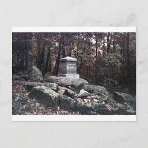 20th Maine Memorial on Little Round Top Gettysburg Postcard