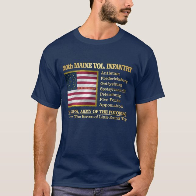20th Maine Volunteer Infantry (BH) T-Shirt (Front)