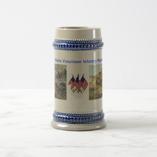 20th maine volunteer infantry regiment Civil War Beer Stein (Center)