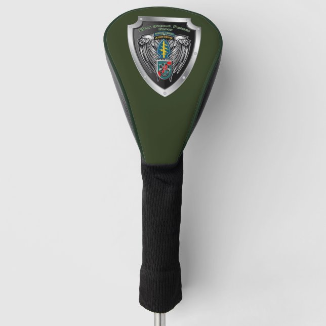 20th Special Forces Group (Airborne) Shield Golf Head Cover (Front)