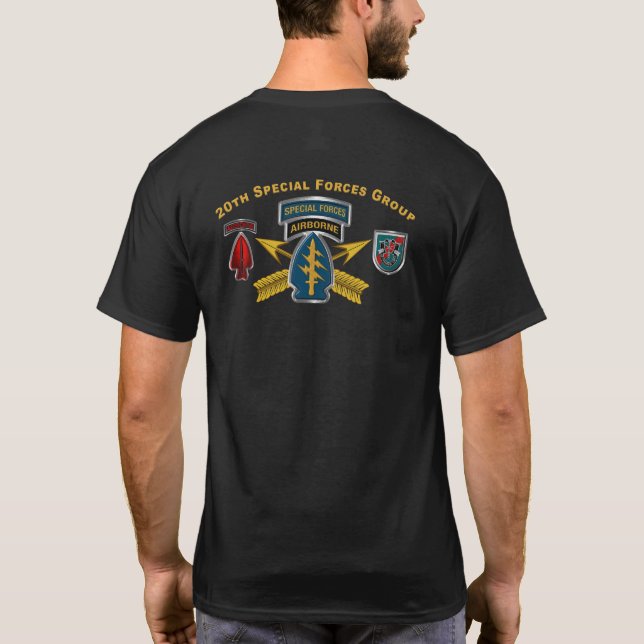20th Special Forces Group Airborne T-Shirt (Back)