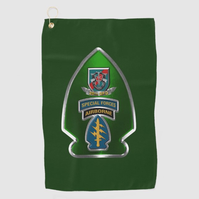 20th Special Forces Group   Golf Towel (Front)