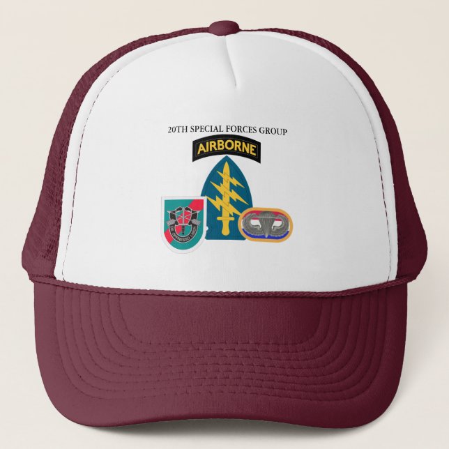 20TH SPECIAL FORCES GROUP TRUCKER HAT (Front)