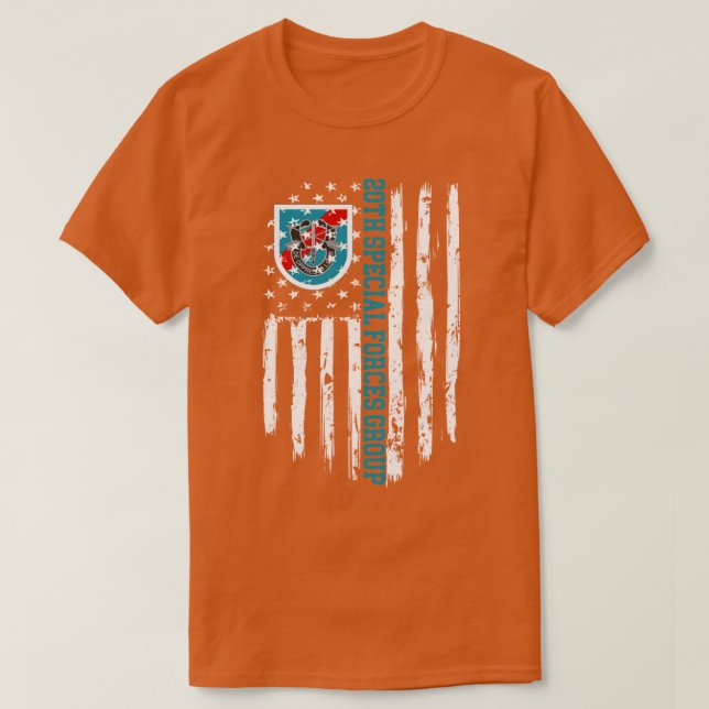 20th Special s Group American Flag T-Shirt (Design Front)