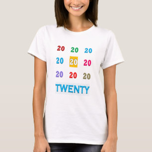 20th Twentieth xx Birthday Anniversary ELEGANT Gif T-Shirt