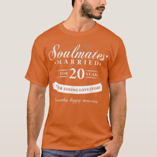 20th Wedding Anniversary 20 years of Marriage T-Shirt