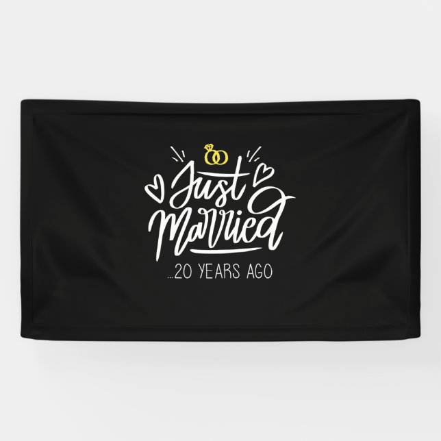20th Wedding Anniversary Banner (Horizontal)