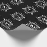20TH wedding anniversary china Wrapping Paper<br><div class="desc">A romantic design to celebrate your 20th year of marriage. If you would like any help customising this design please contact me,  their is an ask this designer button,  just below this text. The design is on a distressed crest and read CHINA,  20 YEARS,  ANNIVERSARY.</div>
