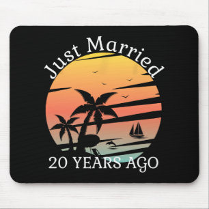 20th Wedding Anniversary Cruise Just Married 20 Ye Mouse Pad