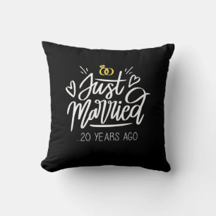 20th Wedding Anniversary Cushion
