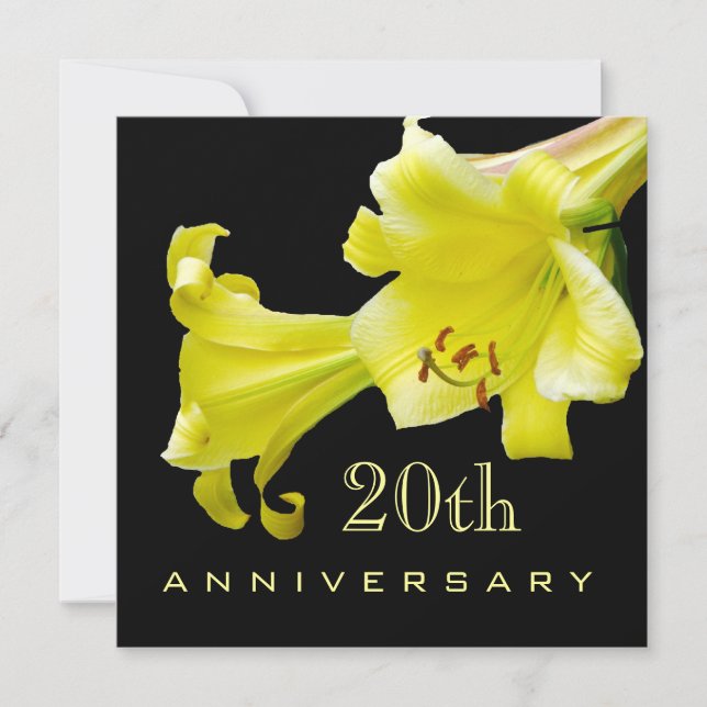 20th Wedding Anniversary Invitation (Front)