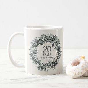 20th Wedding Anniversary vintage antique stylish Coffee Mug