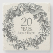 20th Wedding Anniversary vintage antique stylish