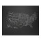 20x16 Chalkboard Classroom US Map Poster