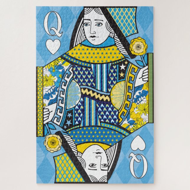 20x30 Queen of Hearts Puzzle for Colorblind People (Vertical)