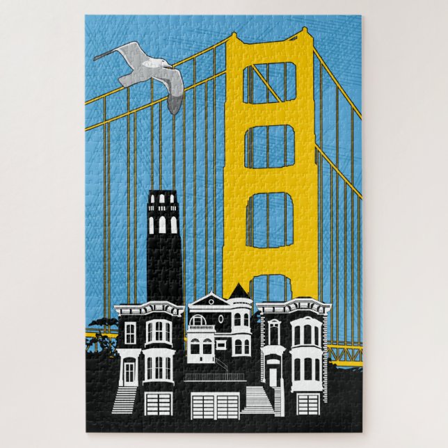 20x30 San Francisco Puzzle for Colorblind People (Vertical)