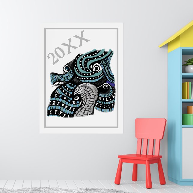 20XX Abstract Graphic Art Print  Poster (Nursery 1)
