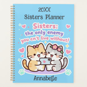 20XX Cute Sisters Best friend New Year Photo Planner
