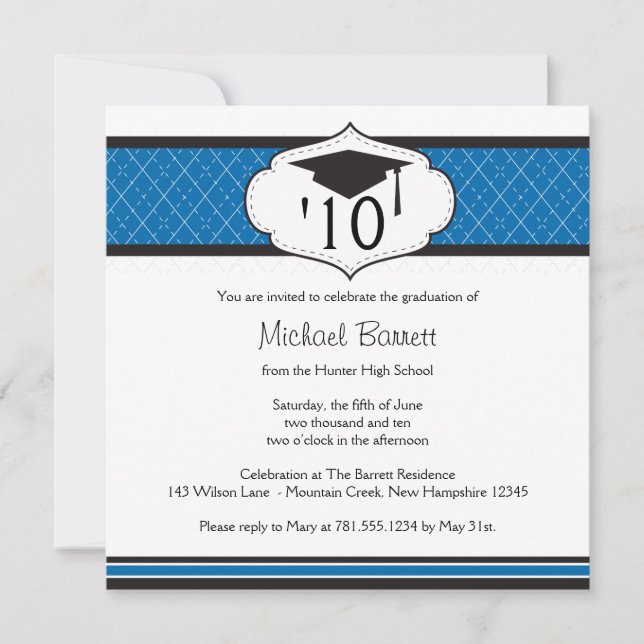 20xx Graduation Invitation - Personalise (Front)