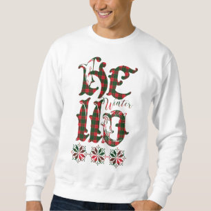 20XX Hello Winter Holiday Scotland Pattern Sweatshirt