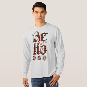 20XX Hello Winter Holiday Scotland Pattern T-Shirt