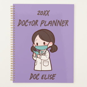 20XX New Year Cute Doctor Name Photo Planner