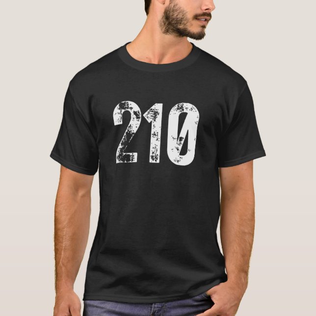 210 Area Code San Antonio TX Mobile Telephone Area T-Shirt (Front)