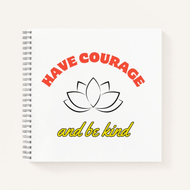 21.6 cm x 21.6 cm spiral notebook (Front)