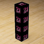 21 and Legal | Fun Pink Faux Glitter 21st Birthday Wine Box<br><div class="desc">Being 21 and finally legal is a huge milestone! This glam grunge-inspired "21 and Legal" birthday theme features a faux glitter with script overlay for the perfect way to celebrate and memorialise the event. For customisations or other colours, please visit JustFharryn @ Zazzle.com or contact the designer c/o fharryn@yahoo.com #zazzlemade...</div>