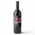 21 and Legal | Fun Pink Faux Glitter 21st Birthday