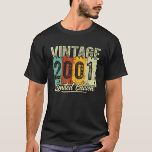 21 Birthday 21th Years Old Vintage 2001 T-Shirt