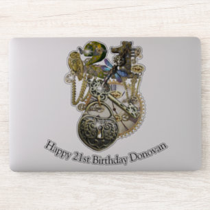 21 Birthday customisation Sticker