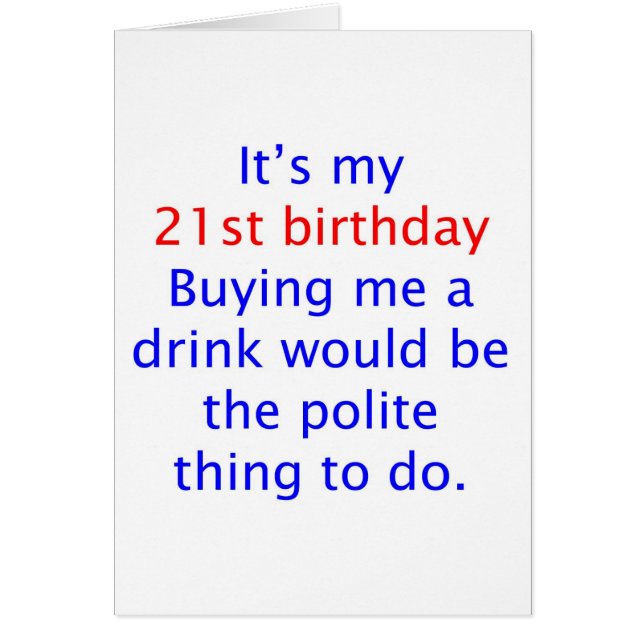 21 buy me a drink (Front)