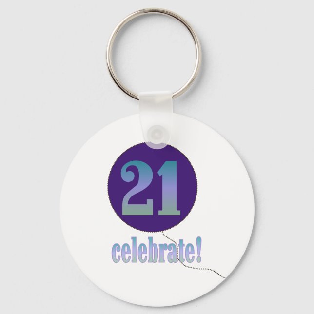21 Celebrate Key Ring (Front)