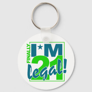 21 & LEGAL key chain