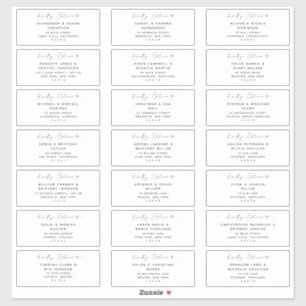 21 Modern Wedding Guest Address Labels