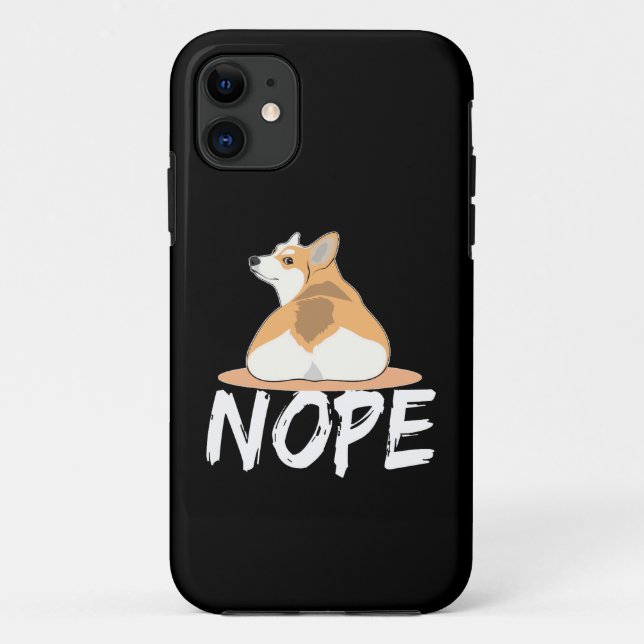 21 Nope Corgi Case-Mate iPhone Case (Back)